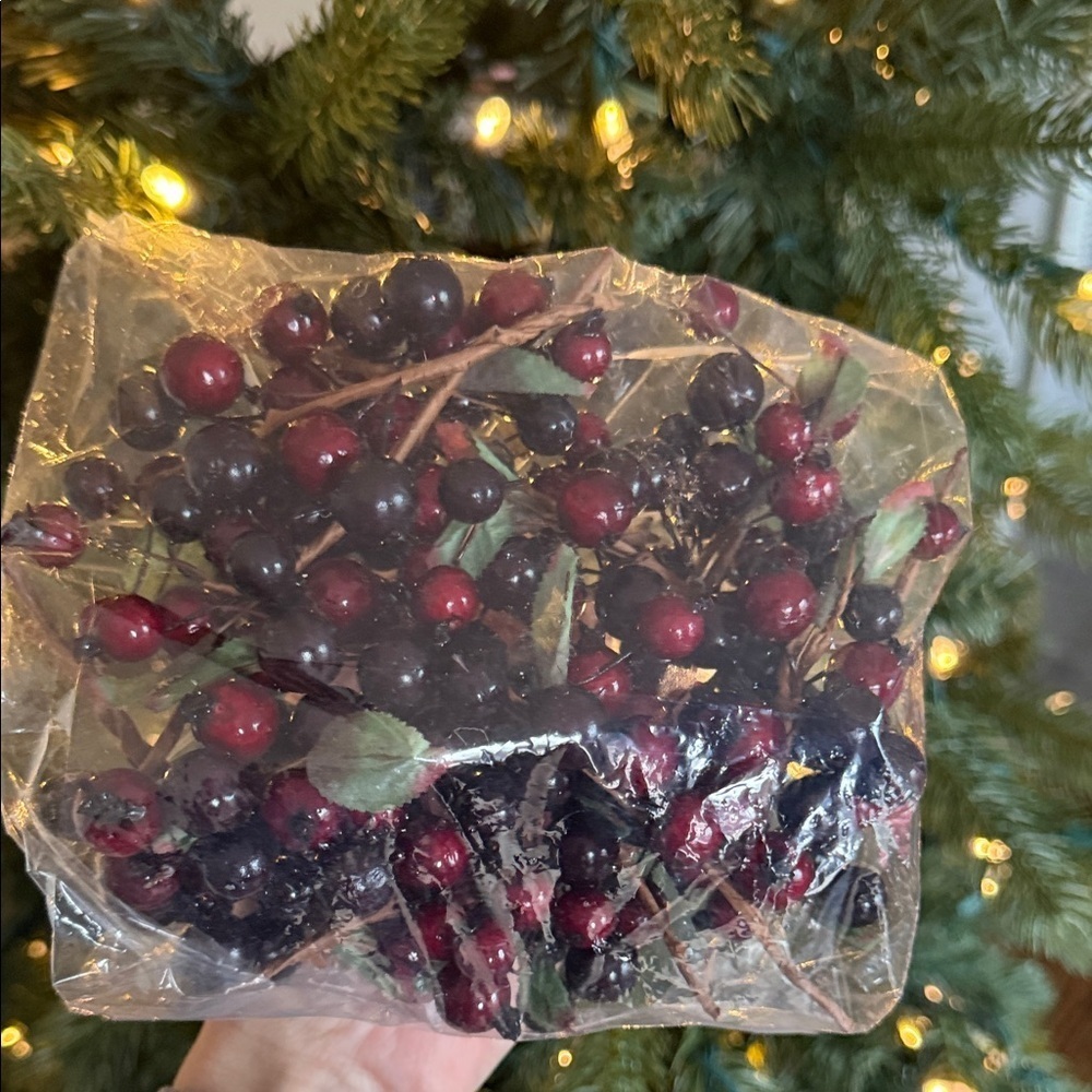 Vintage 1997 Festive Berry Holiday Decor New